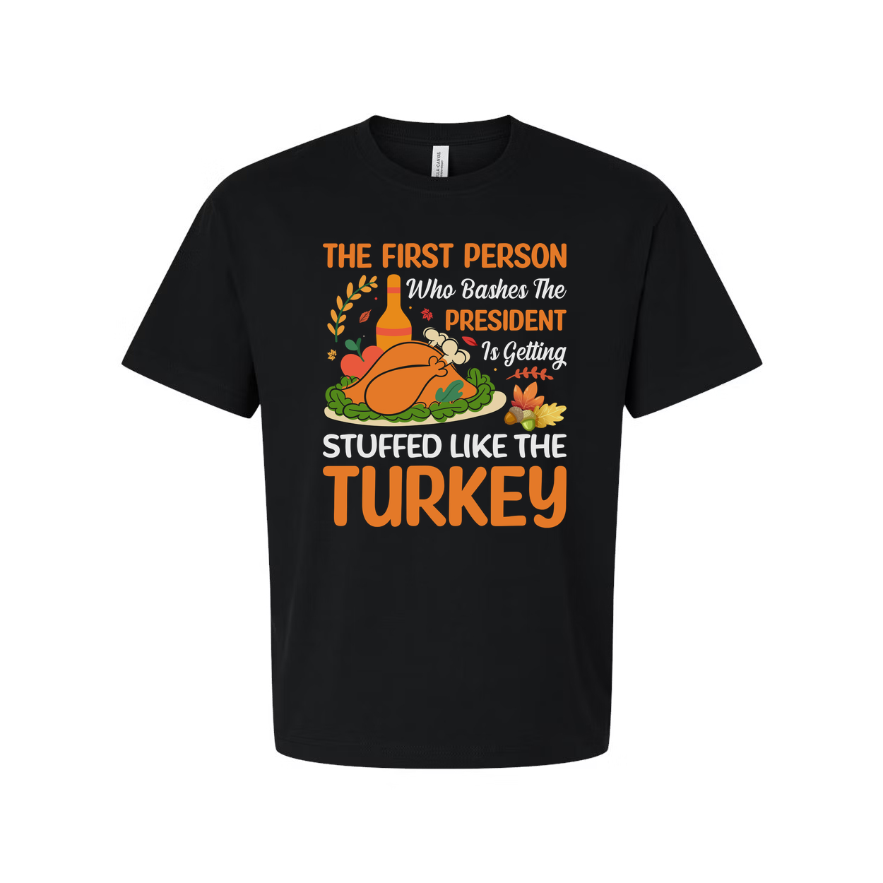 Thanksgiving Themed Unisex T-Shirt for Men and Women, Comfortable Cotton Holiday Apparel with Festive Design for Family Gatherings