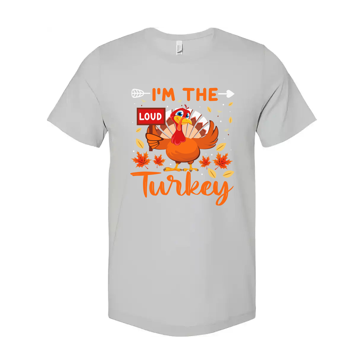 Thanksgiving Unisex T Shirt Loud Turkey Graphic Tee With Autumn Leaves And Bold Colors