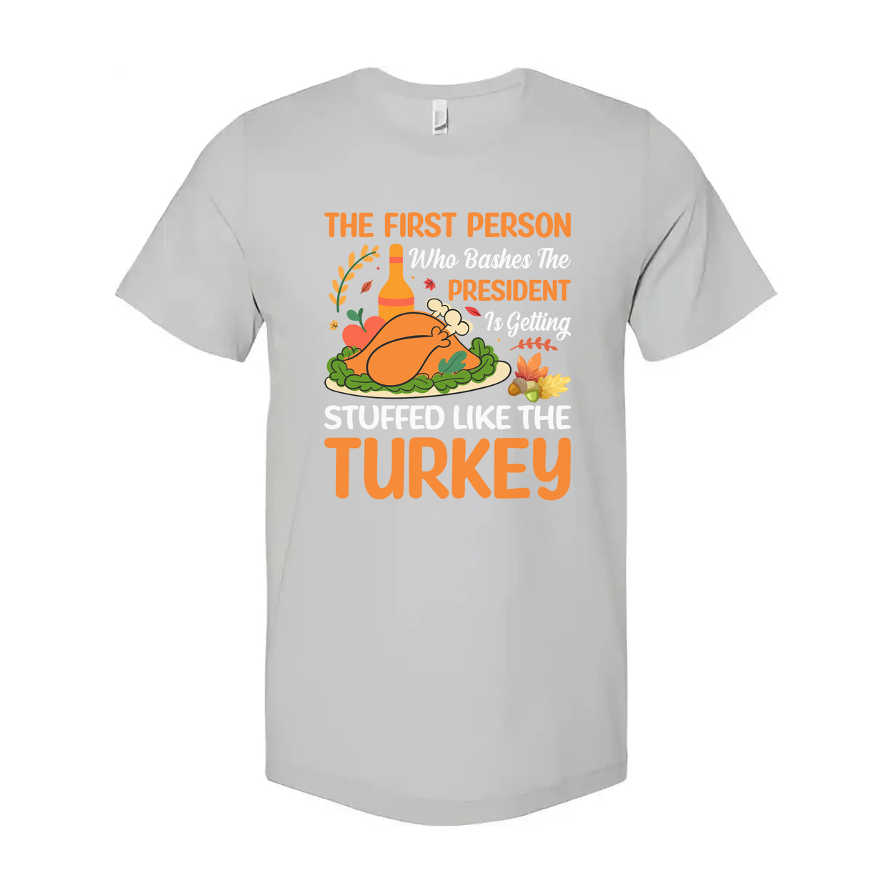 Thanksgiving Themed Unisex T-Shirt for Men and Women, Comfortable Cotton Holiday Apparel with Festive Design for Family Gatherings