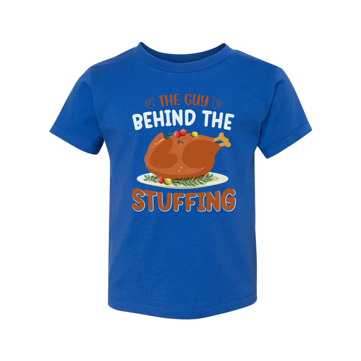 Funny Thanksgiving T Shirt The Guy Behind The Stuffing Unisex Graphic Tee With Roasted Turkey Design