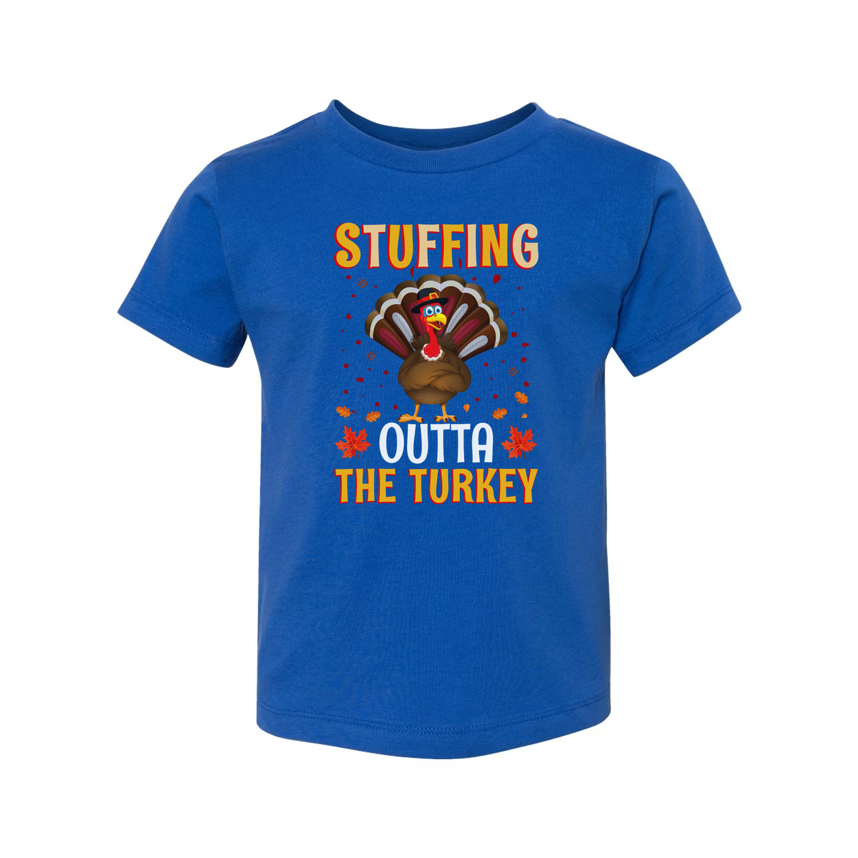 Thanksgiving Stuffing Outta The Turkey Unisex T Shirt With Cartoon Turkey Graphic