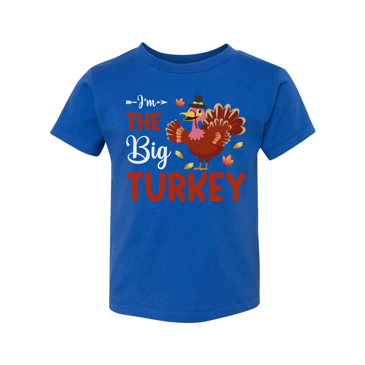 I'm The Big Turkey Unisex T Shirt Soft Cotton Comfort Fit Autumn Thanksgiving Graphic Tee For Adults