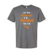 Two More Reasons To Be Thankful This Year Unisex Thanksgiving T Shirt With Orange Script And Leaf Decor