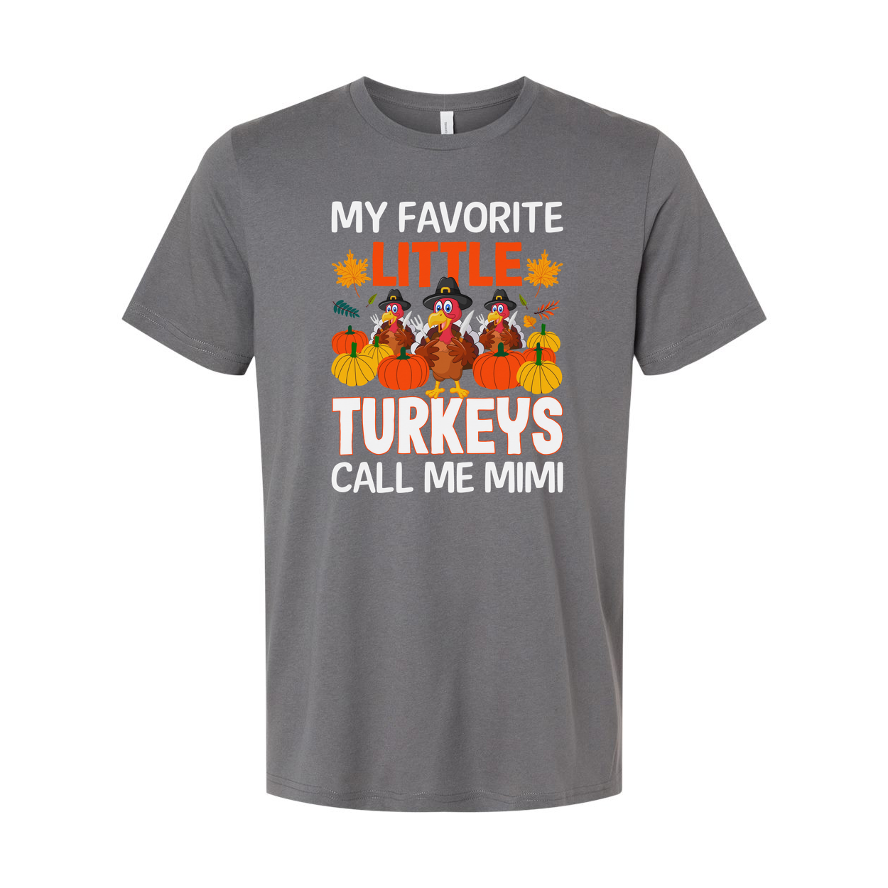 Thanksgiving Unisex T Shirt My Favorite Little Turkeys Call Me Mimi Graphic Tee For Fall