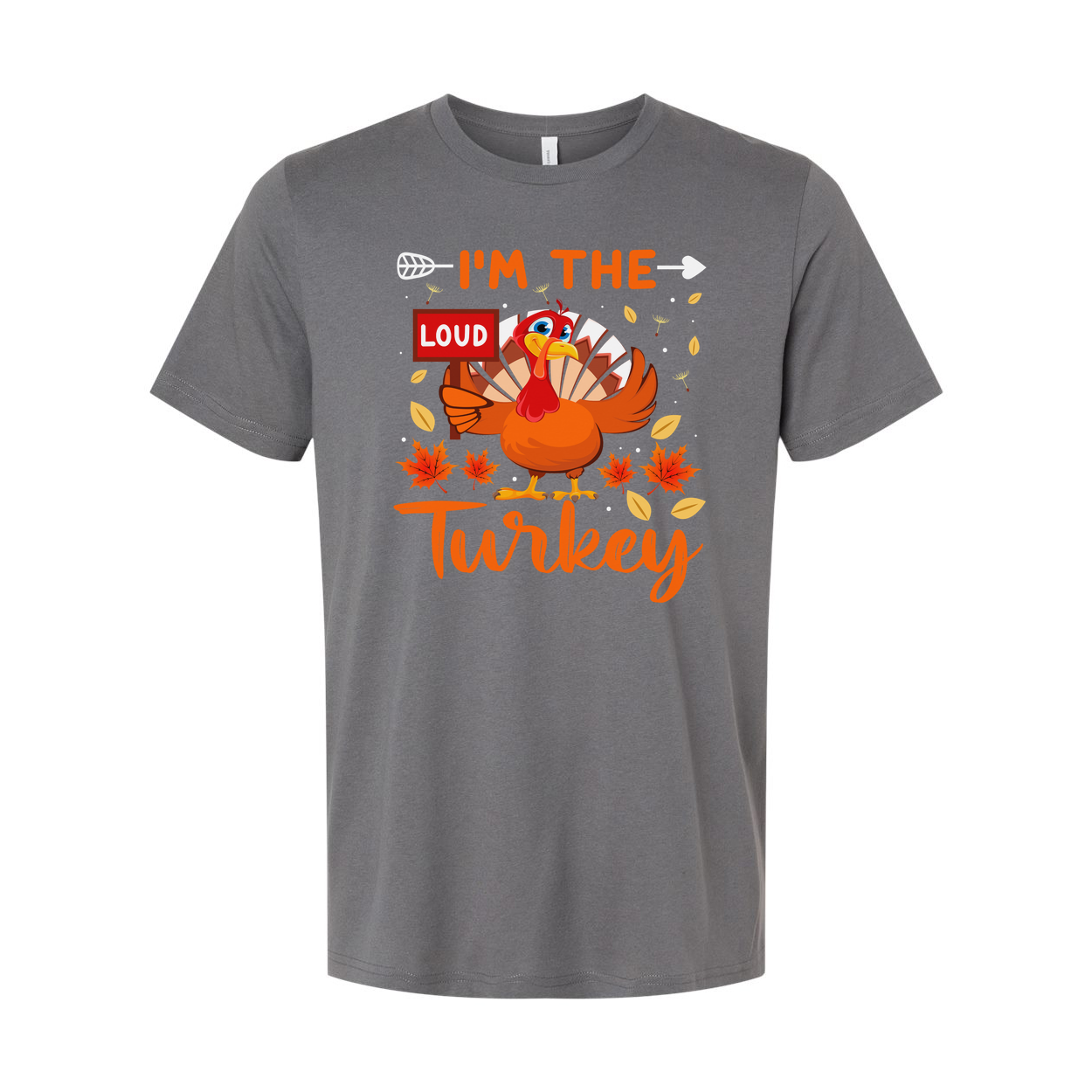 Thanksgiving Unisex T Shirt Loud Turkey Graphic Tee With Autumn Leaves And Bold Colors