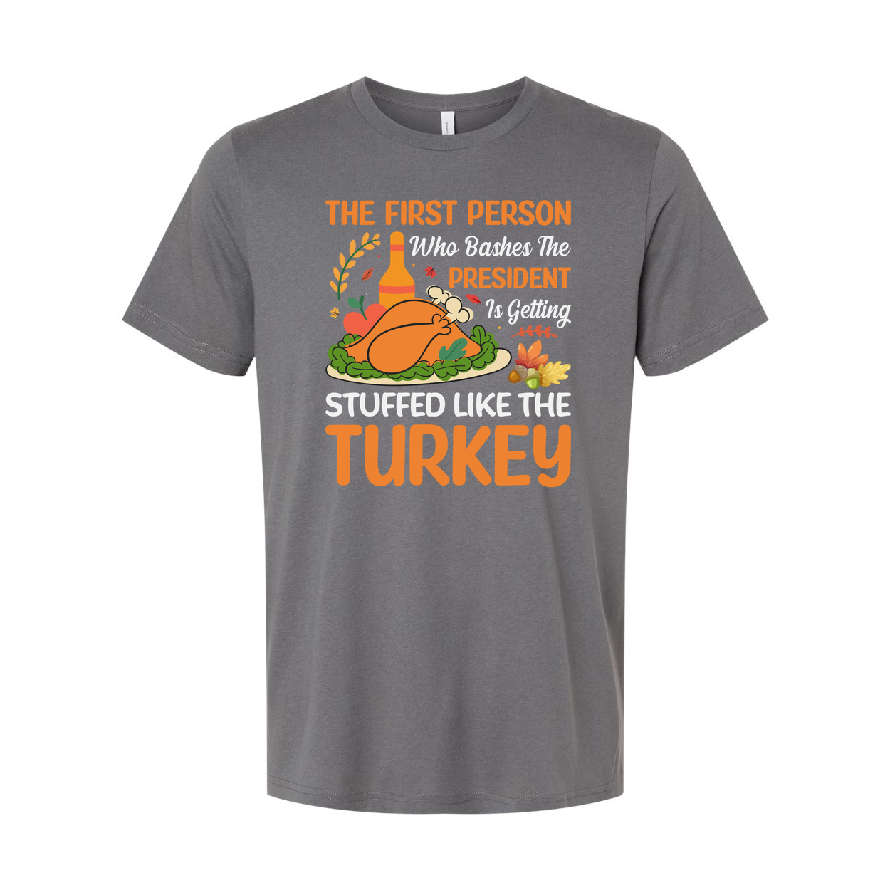 Thanksgiving Themed Unisex T-Shirt for Men and Women, Comfortable Cotton Holiday Apparel with Festive Design for Family Gatherings