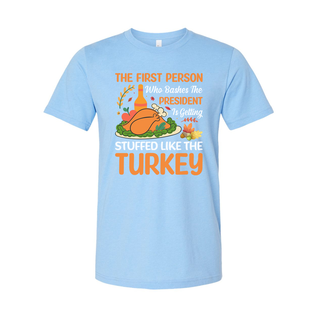 Thanksgiving Themed Unisex T-Shirt for Men and Women, Comfortable Cotton Holiday Apparel with Festive Design for Family Gatherings