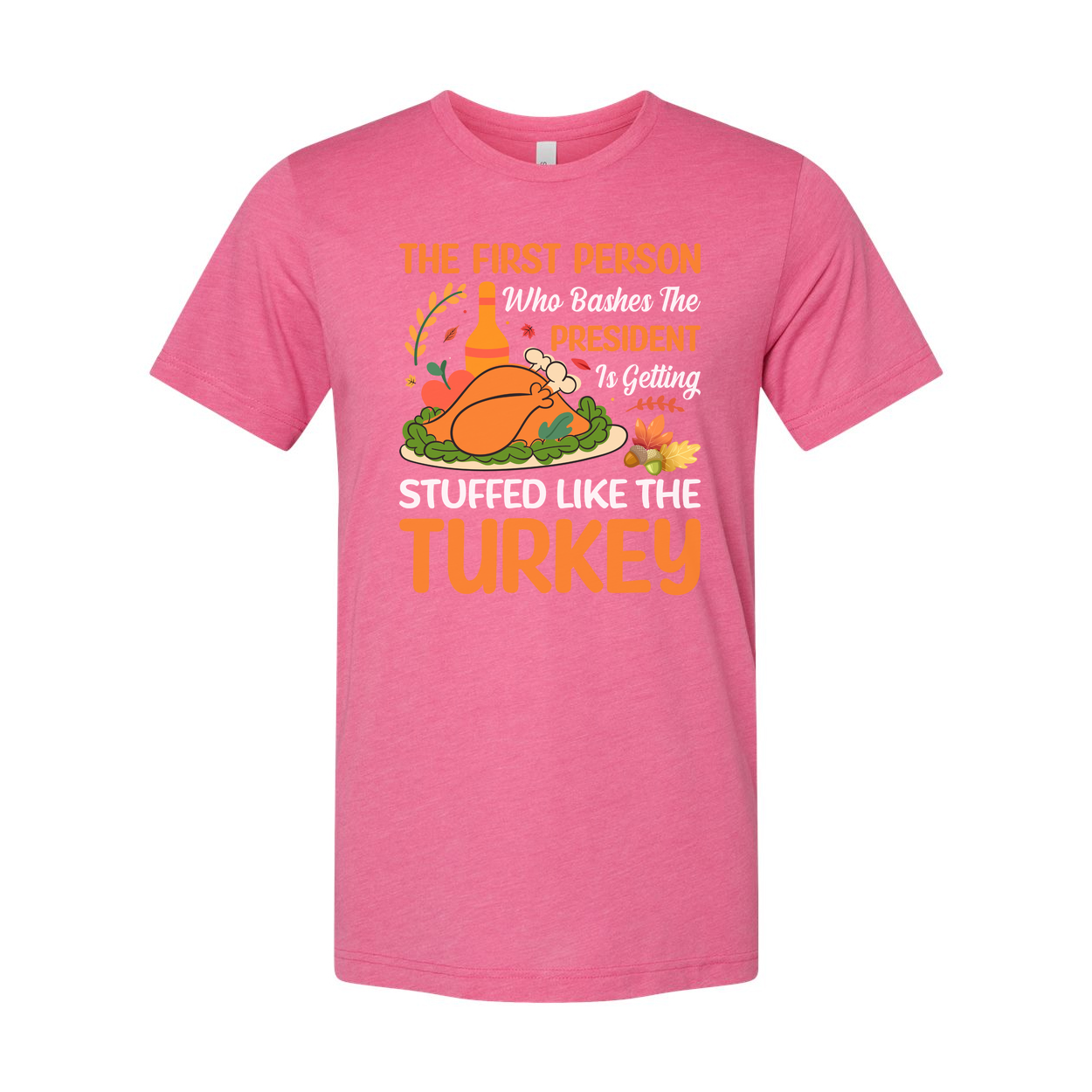 Thanksgiving Themed Unisex T-Shirt for Men and Women, Comfortable Cotton Holiday Apparel with Festive Design for Family Gatherings