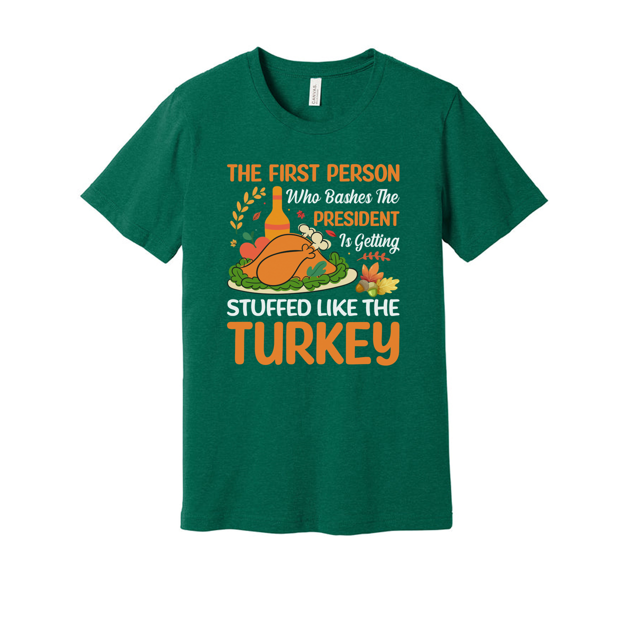 Thanksgiving Themed Unisex T-Shirt for Men and Women, Comfortable Cotton Holiday Apparel with Festive Design for Family Gatherings