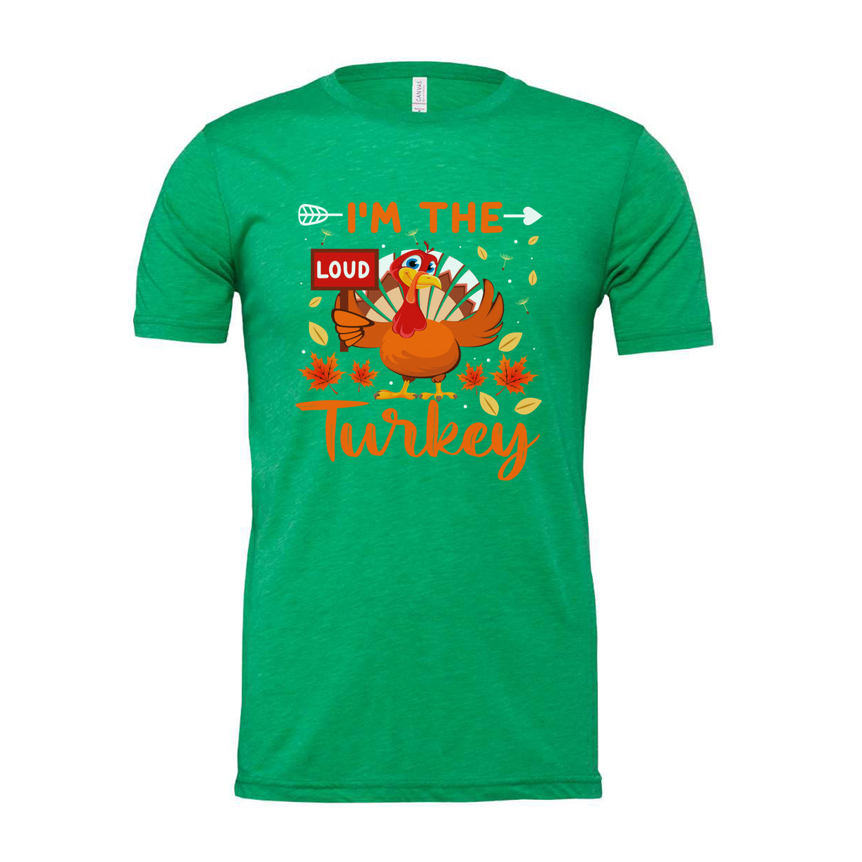 Thanksgiving Unisex T Shirt Loud Turkey Graphic Tee With Autumn Leaves And Bold Colors