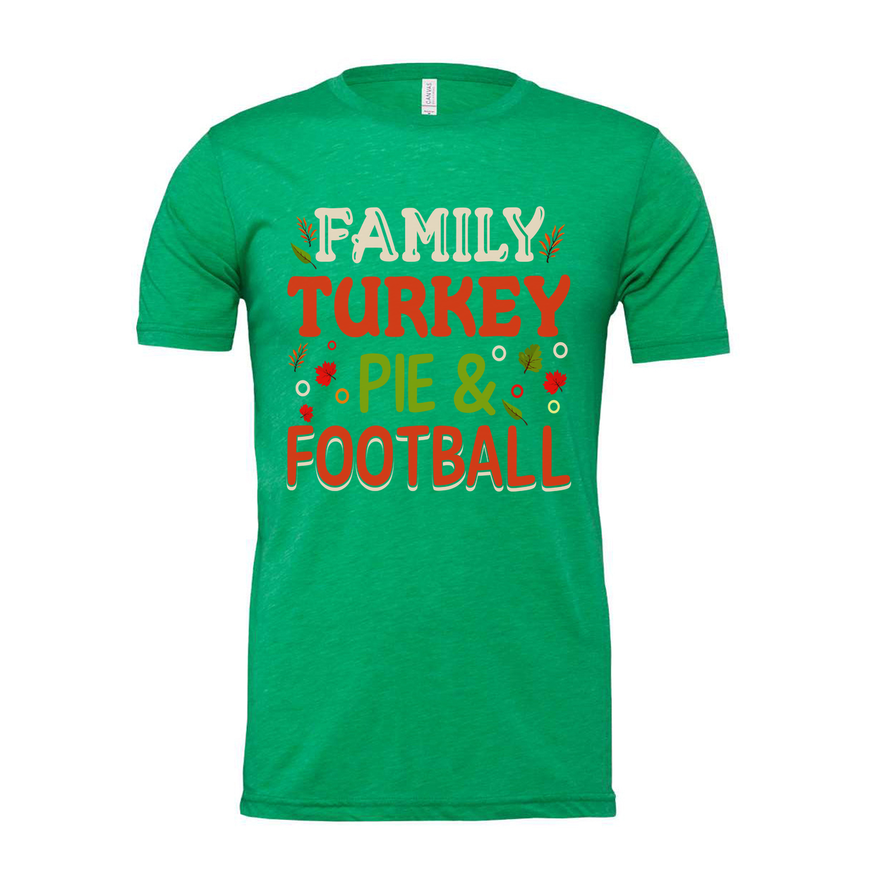 Thanksgiving Family Turkey Pie And Football Unisex T Shirt Casual Holiday Apparel