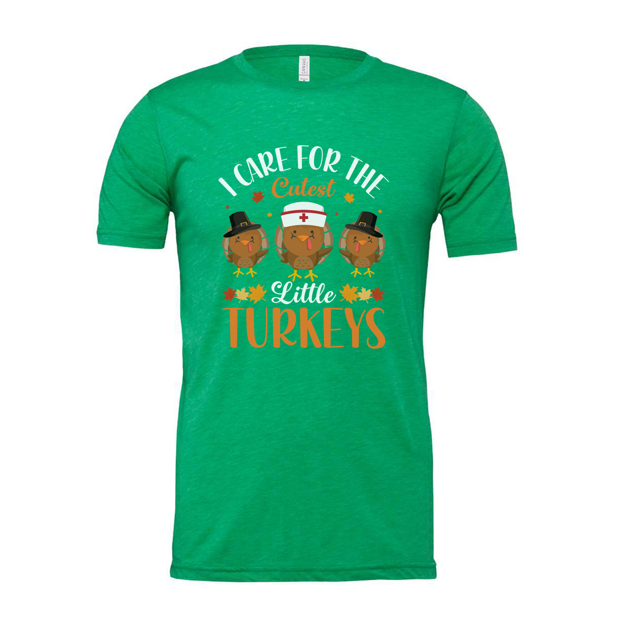 I Care For The Cutest Little Turkeys Unisex T Shirt With Fun Thanksgiving Design And Holiday Cheer