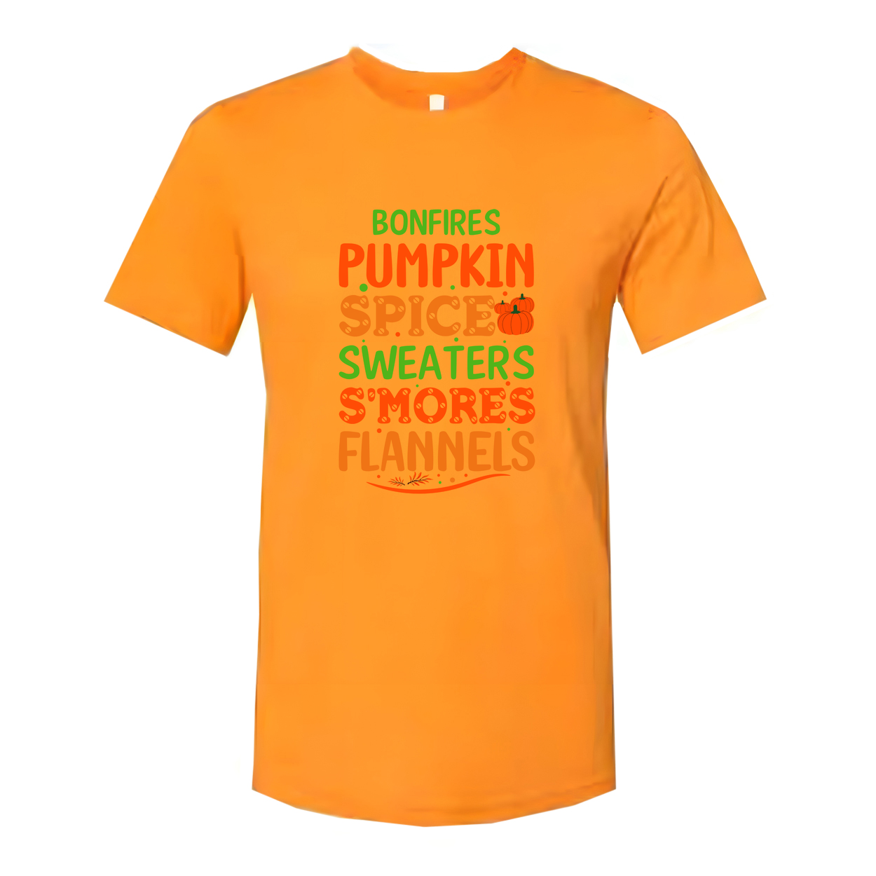 Thanksgiving Unisex T Shirt With Bonfires Pumpkin Spice Sweaters Smores Flannels Graphic