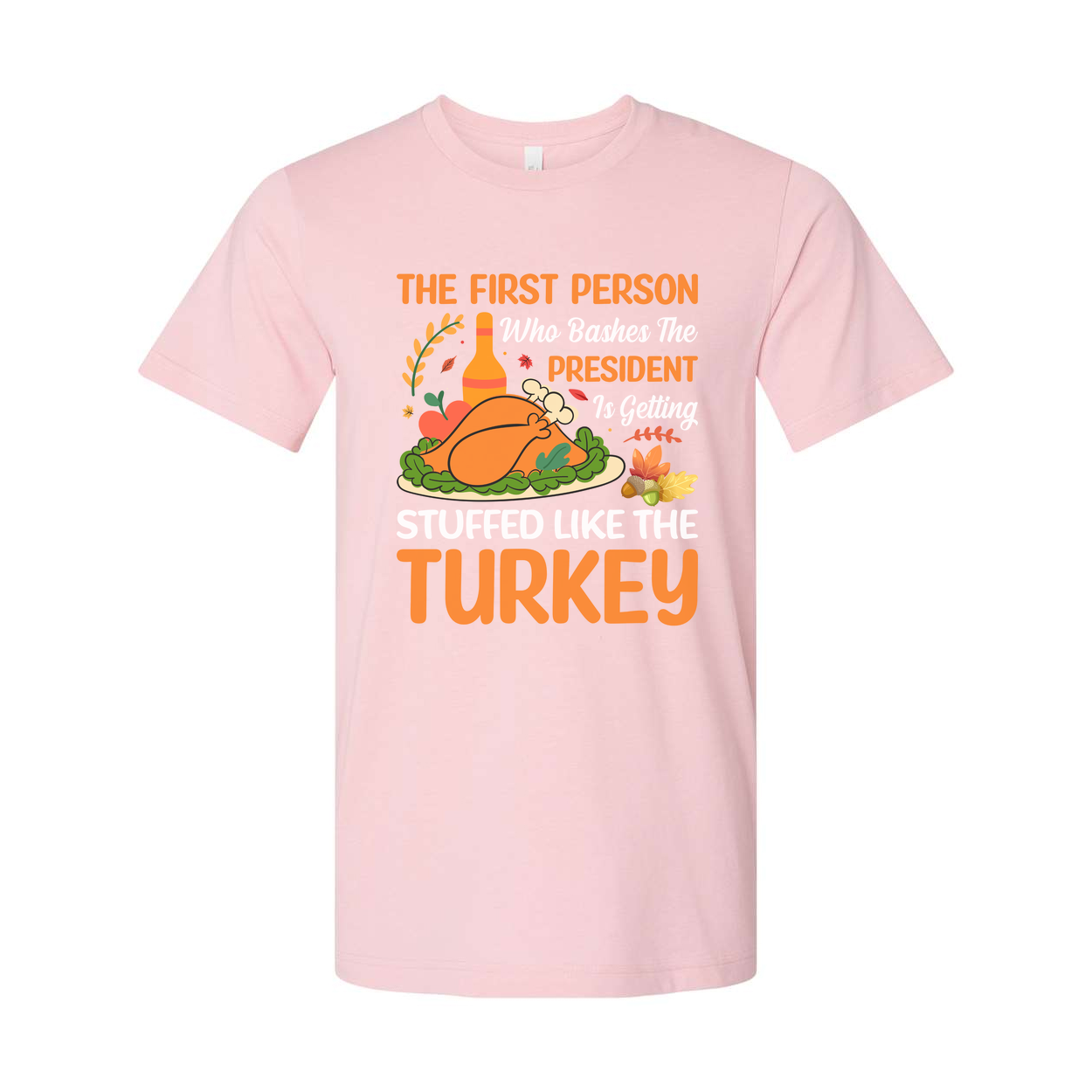 Thanksgiving Themed Unisex T-Shirt for Men and Women, Comfortable Cotton Holiday Apparel with Festive Design for Family Gatherings