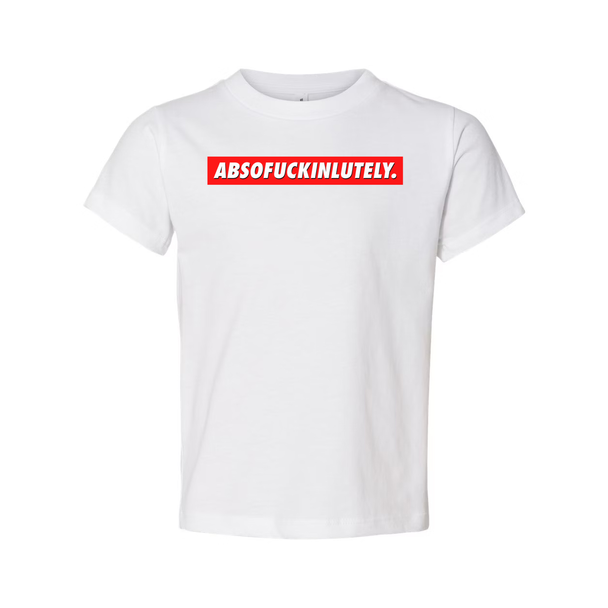 Abs Of Fuckin Lutely Unisex T Shirt Made From Soft Cotton Short Sleeve With Bold Red Text On Chest
