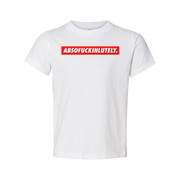 Abs Of Fuckin Lutely Unisex T Shirt Made From Soft Cotton Short Sleeve With Bold Red Text On Chest
