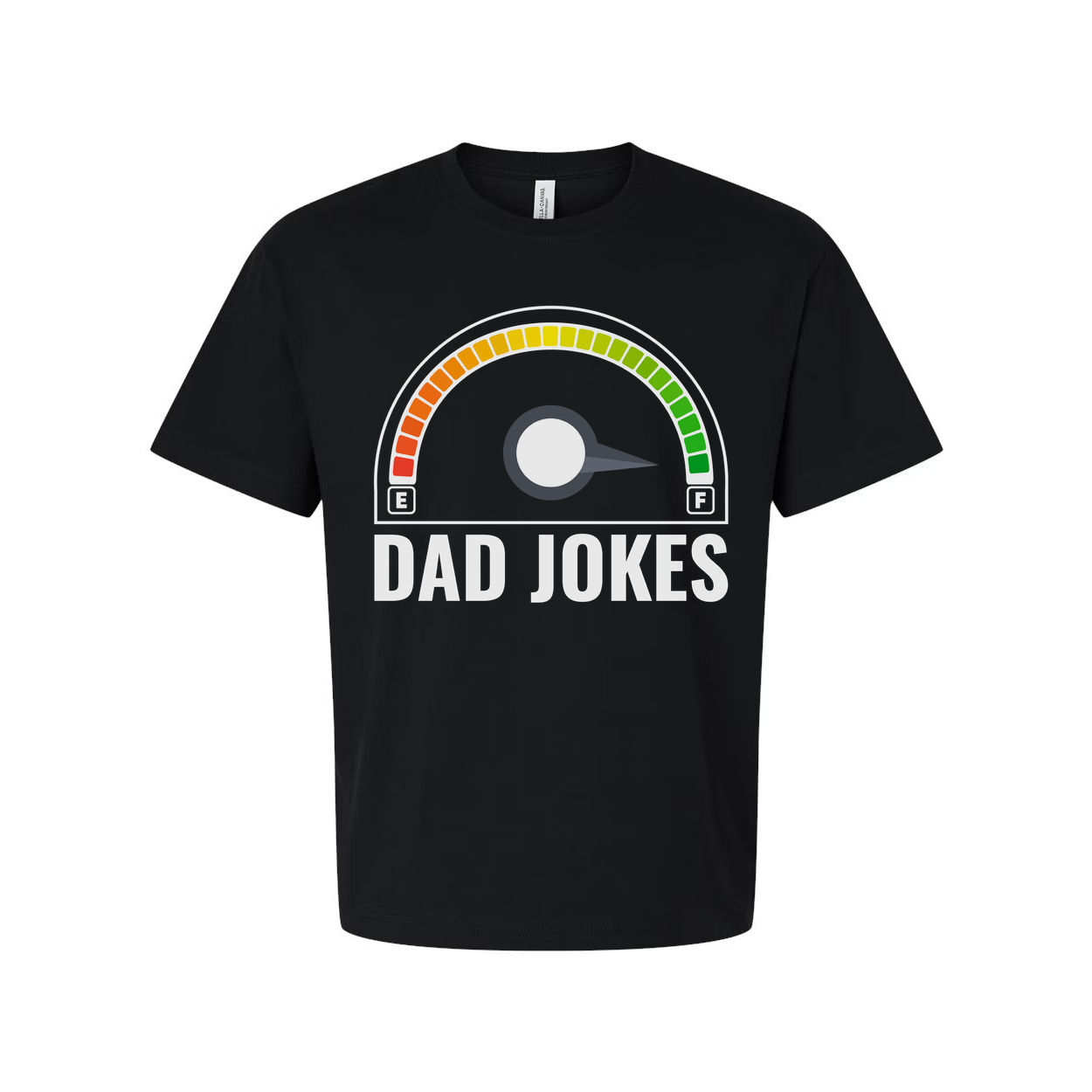 Soft Cotton Unisex Dad Jokes Graphic T Shirt With Full Color Gauge Arch Design For Casual Wear And Humor