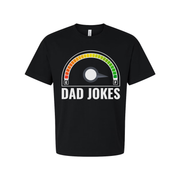 Soft Cotton Unisex Dad Jokes Graphic T Shirt With Full Color Gauge Arch Design For Casual Wear And Humor