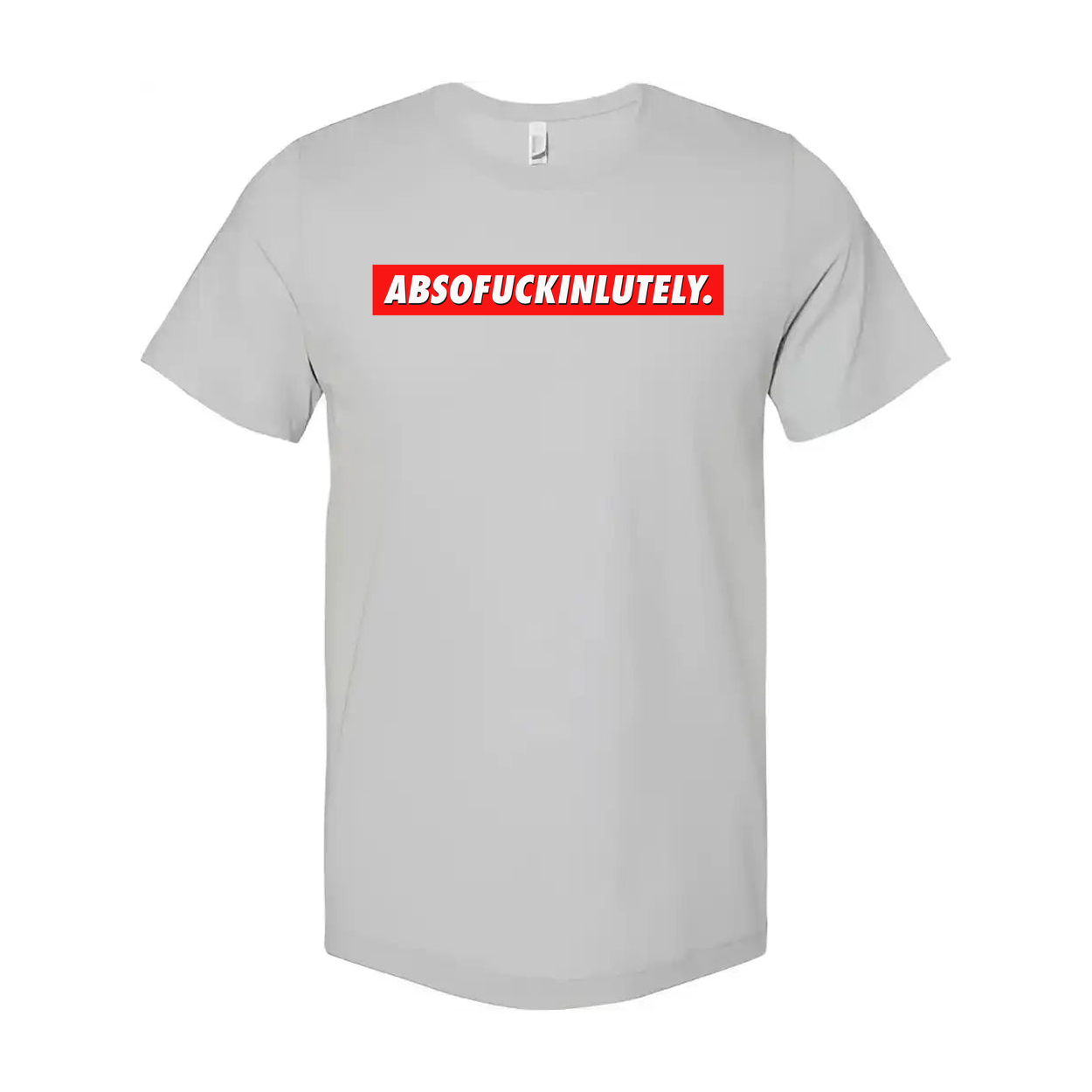 Abs Of Fuckin Lutely Unisex T Shirt Made From Soft Cotton Short Sleeve With Bold Red Text On Chest