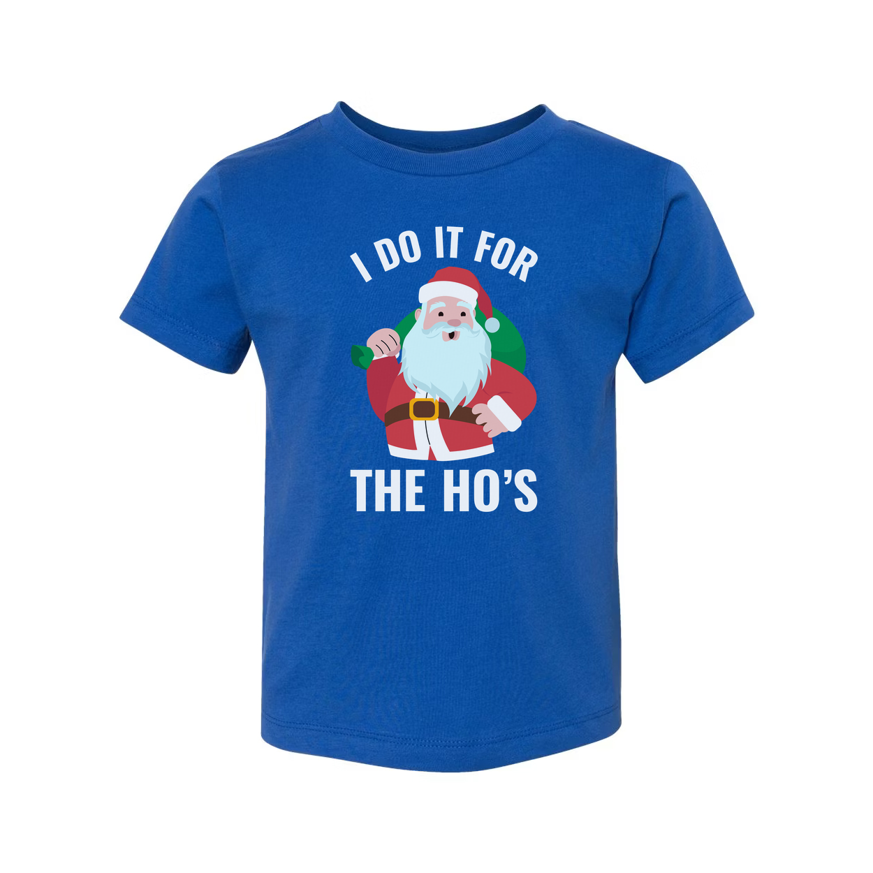 I Do It For The Ho's Santa Graphic Unisex T Shirt Christmas Holiday Humor Tee For Adults And Teens