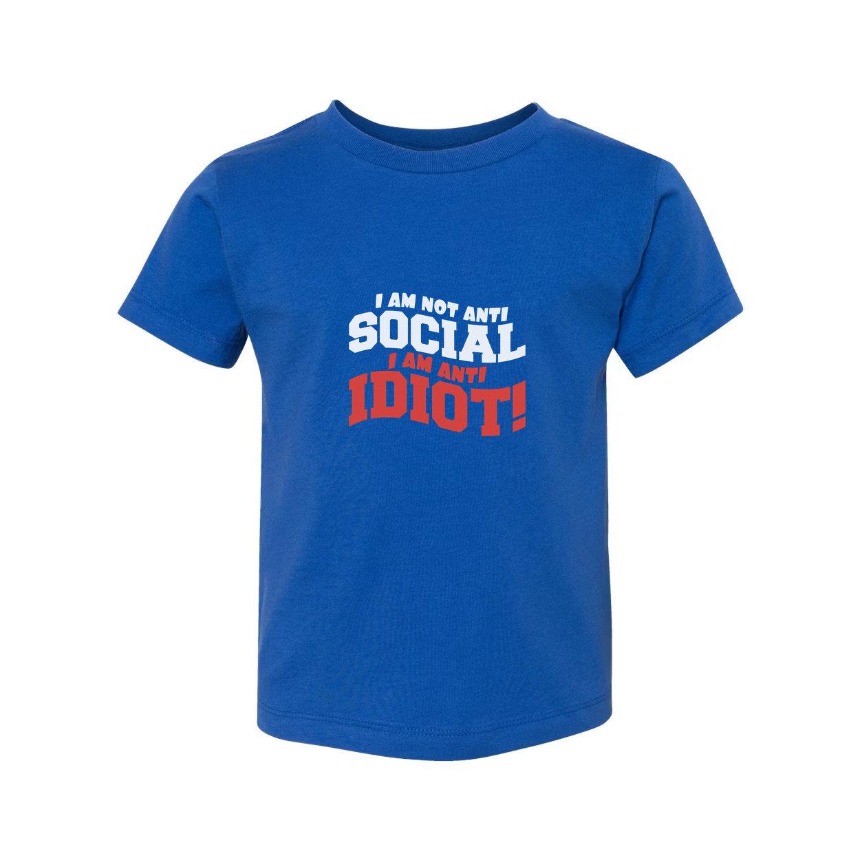 Unisex Graphic T Shirt With Sassy Quote I Am Not Anti Social I Am Anti Idiot Graphic Tee