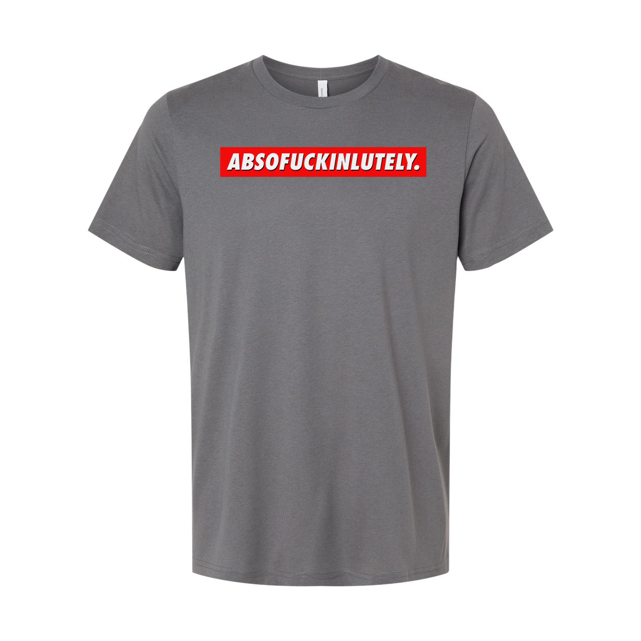 Abs Of Fuckin Lutely Unisex T Shirt Made From Soft Cotton Short Sleeve With Bold Red Text On Chest