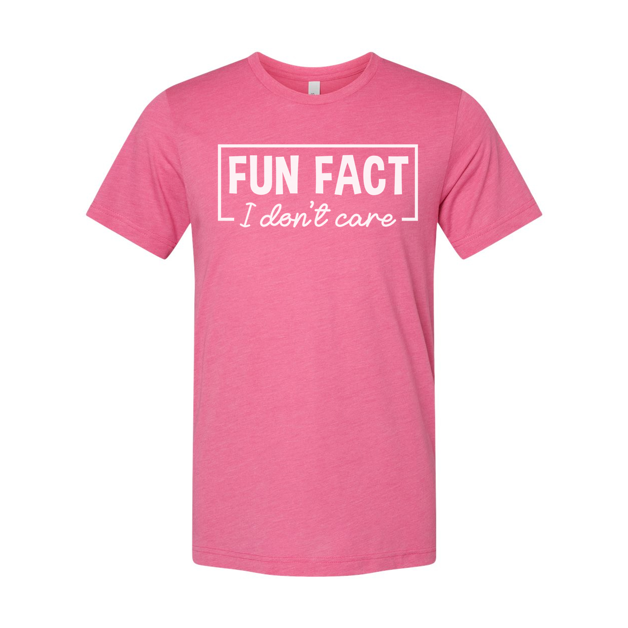 Sarcasm Unisex T Shirt Fun Fact I Don't Care Graphic Tee Soft Cotton Comfortable Fit for Men Women