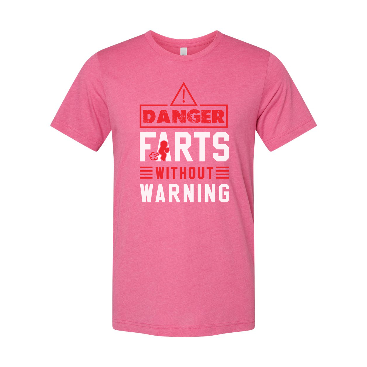 Danger Farts Without Warning Unisex Graphic Tee Shirt Made With Soft Cotton For Comfortable Fit