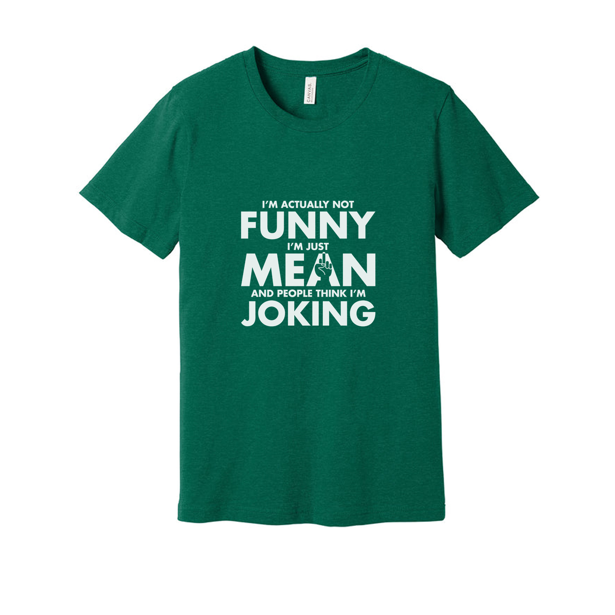 Unisex Sarcastic T Shirt Not Funny I Am Just Mean And People Think I Am Joking Graphic Tee