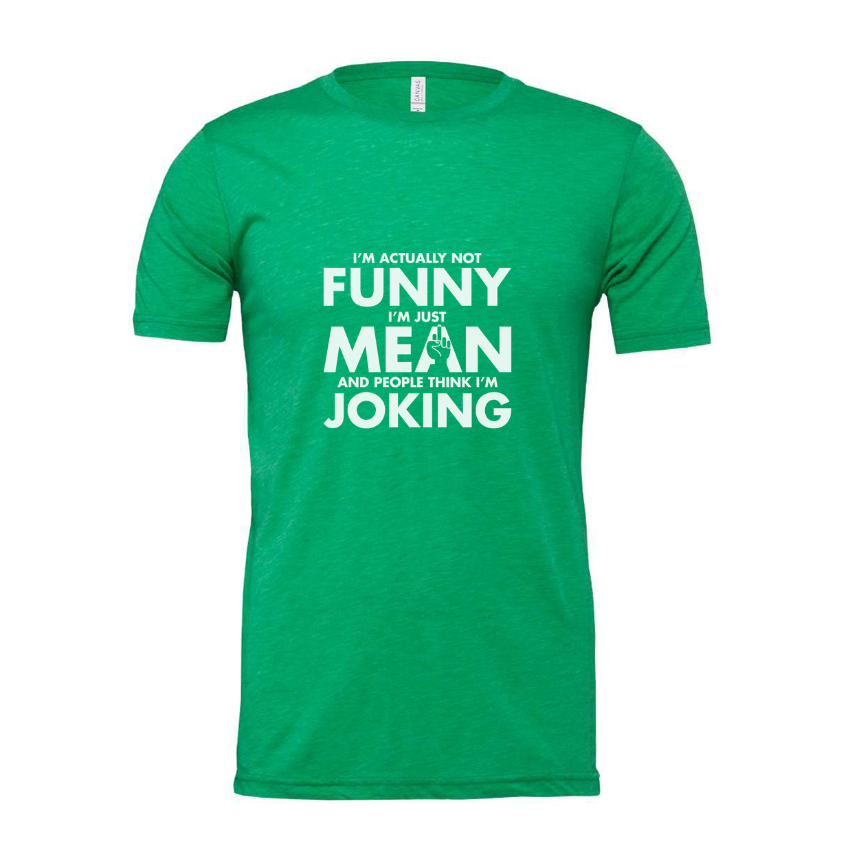 Unisex Sarcastic T Shirt Not Funny I Am Just Mean And People Think I Am Joking Graphic Tee