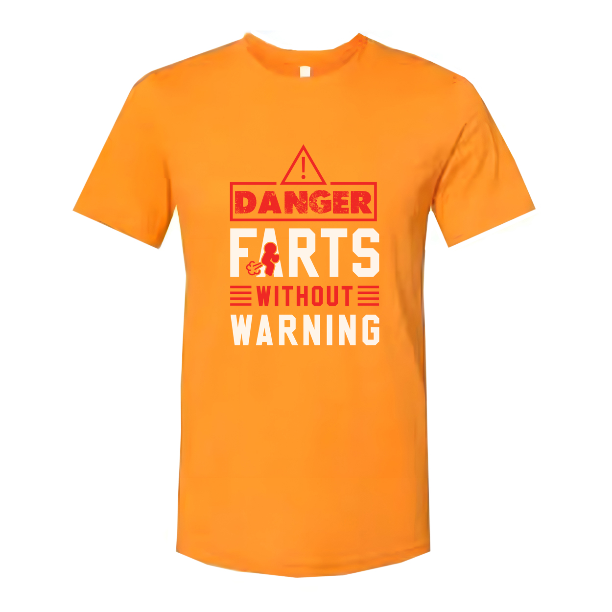 Danger Farts Without Warning Unisex Graphic Tee Shirt Made With Soft Cotton For Comfortable Fit