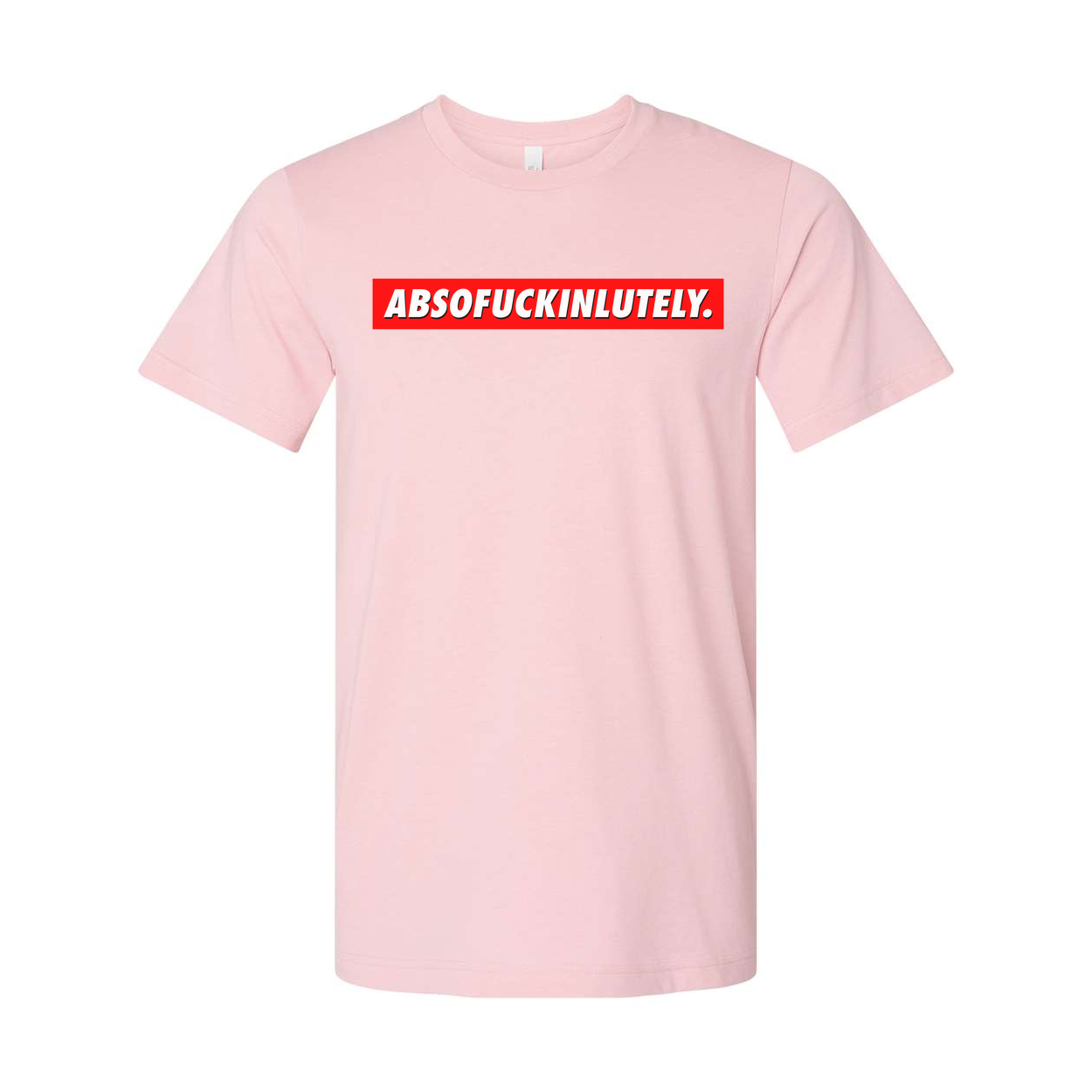 Abs Of Fuckin Lutely Unisex T Shirt Made From Soft Cotton Short Sleeve With Bold Red Text On Chest