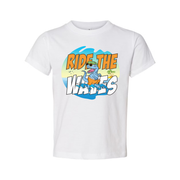 Ride The Waves Dinosaur Surfing T Shirt For Men Women Unisex Graphic Tee Beach Vibe Fun Artwork