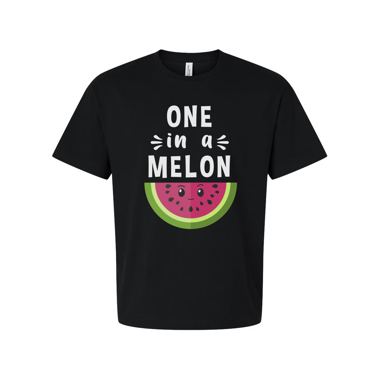 One In A Melon Unisex T Shirt With Watermelon Face Graphic