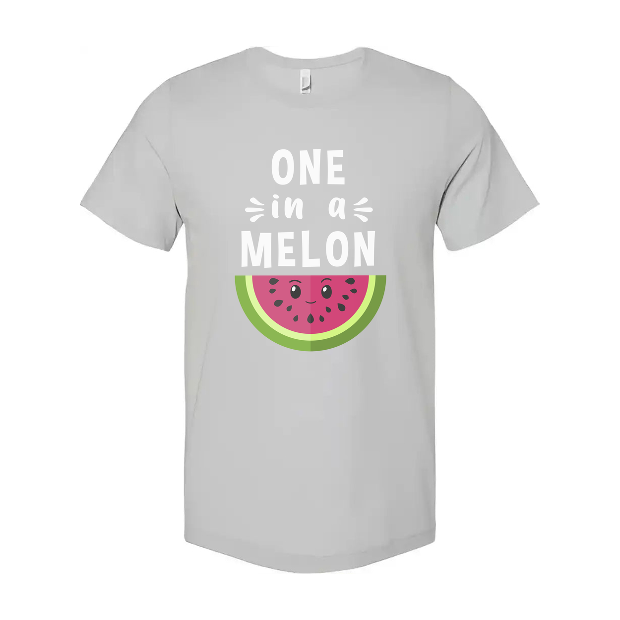 One In A Melon Unisex T Shirt With Watermelon Face Graphic