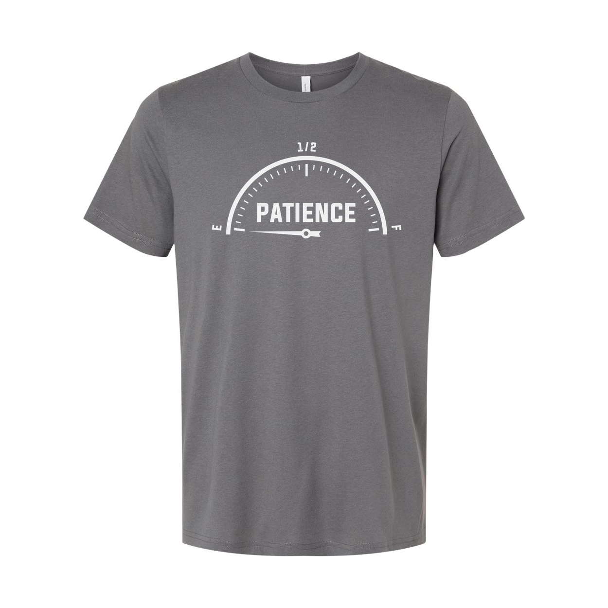 Patience Gauge Graphic Unisex Short Sleeve T Shirt With White Cotton Fabric And Soft Feel
