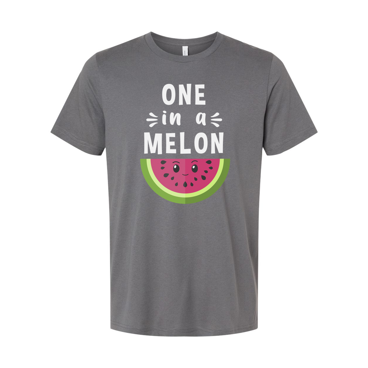 One In A Melon Unisex T Shirt With Watermelon Face Graphic