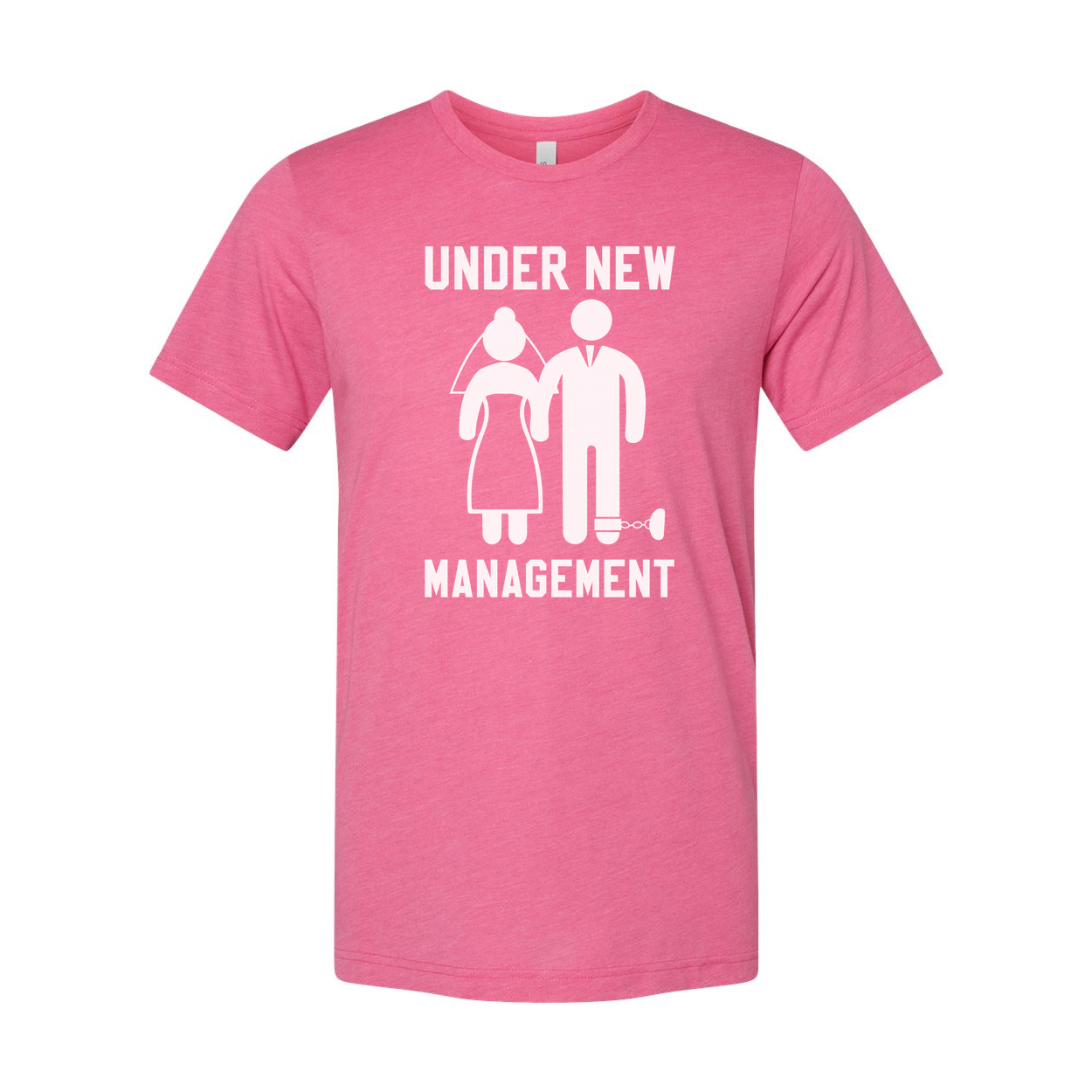 Under New Management Humor Unisex T Shirt With Couple Silhouette Graphic Print Design