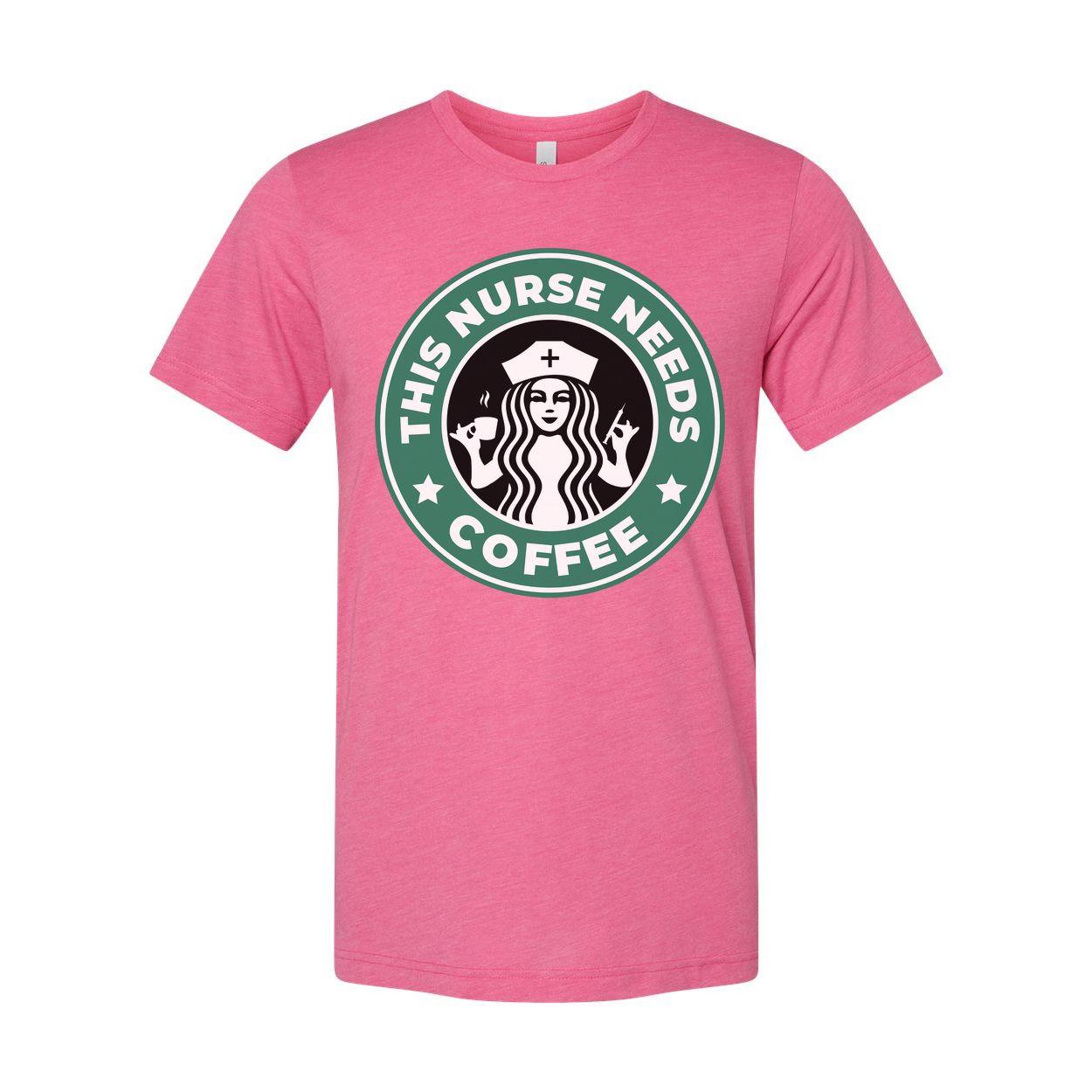 Humorous This Nurse Needs Coffee Unisex T Shirt With Nurse Coffee Circle Logo Graphic