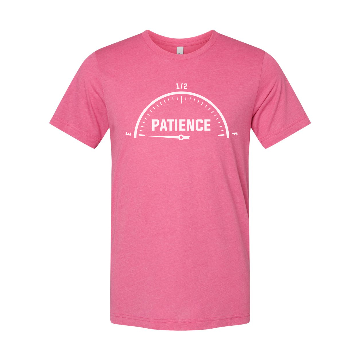 Patience Gauge Graphic Unisex Short Sleeve T Shirt With White Cotton Fabric And Soft Feel