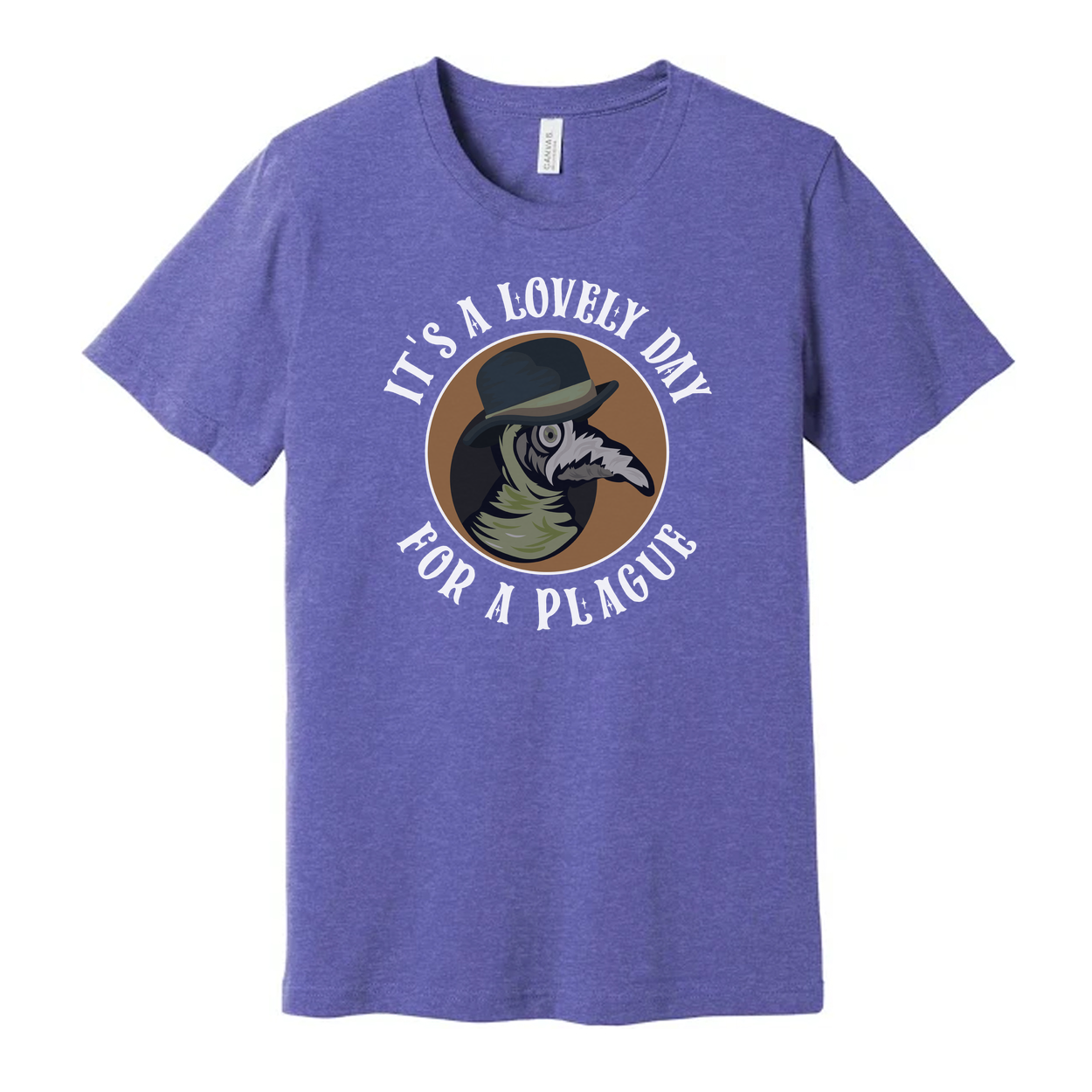 Humorous Plague Doctor Unisex T Shirt Featuring It's A Lovely Day For A Plague Graphic