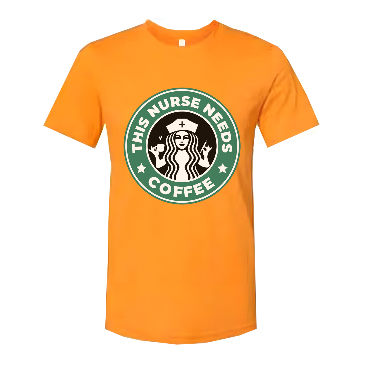 Humorous This Nurse Needs Coffee Unisex T Shirt With Nurse Coffee Circle Logo Graphic