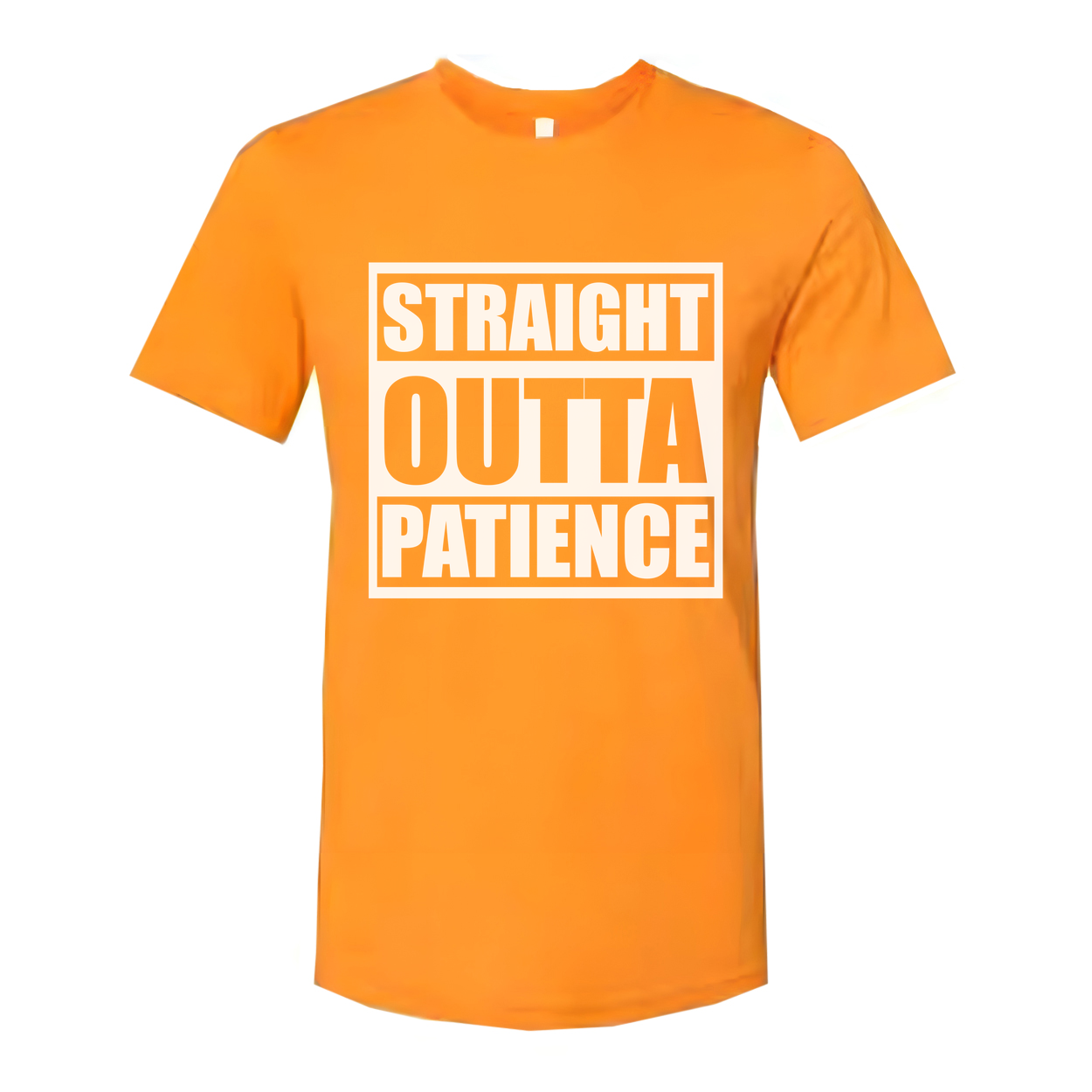 Straight Outta Patience Graphic T Shirt For Men And Women Unisex Casual Short Sleeve Tee