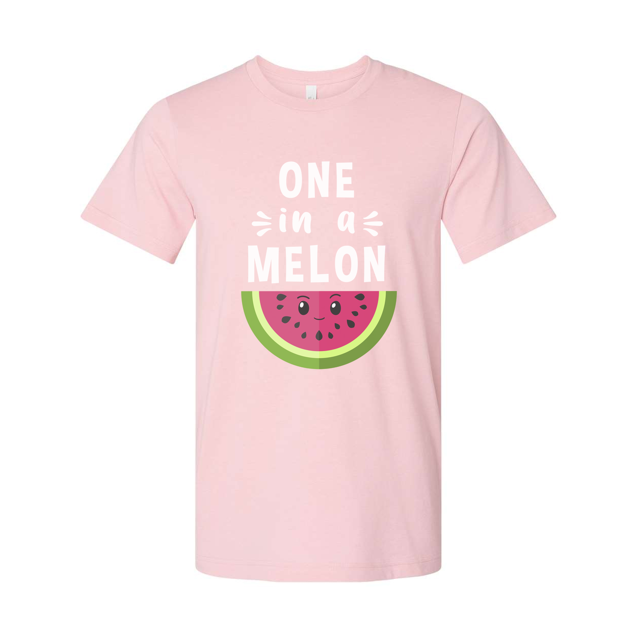 One In A Melon Unisex T Shirt With Watermelon Face Graphic