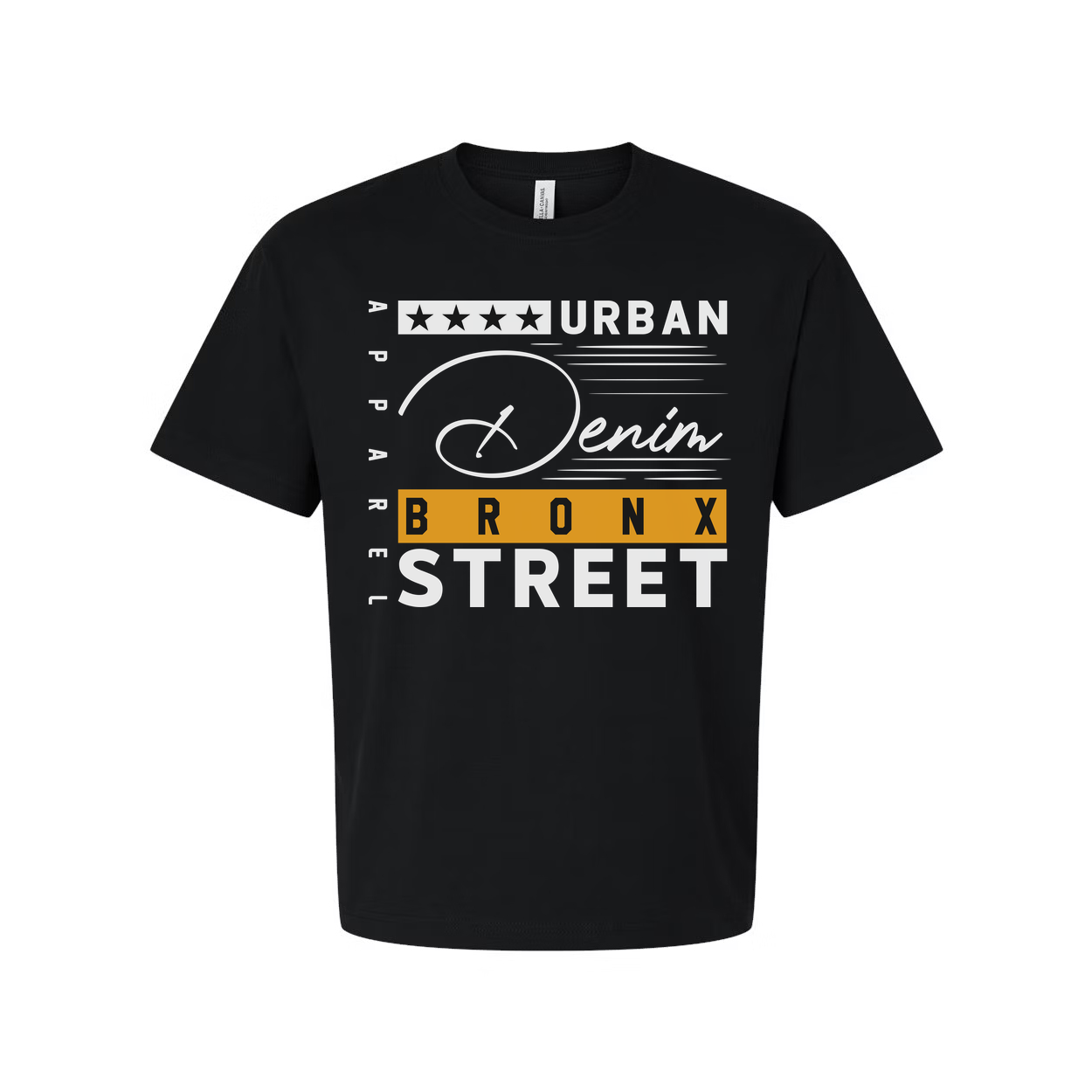 Urban Denim Bronx Street Graphic T Shirt Unisex Cotton Short Sleeve Casual Wear Edition