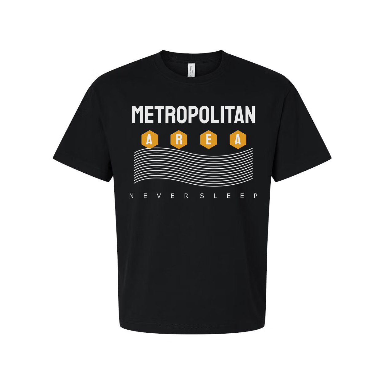 Metropolitan Area Never Sleep Graphic Tee Unisex Short Sleeve Shirt Crew Neck