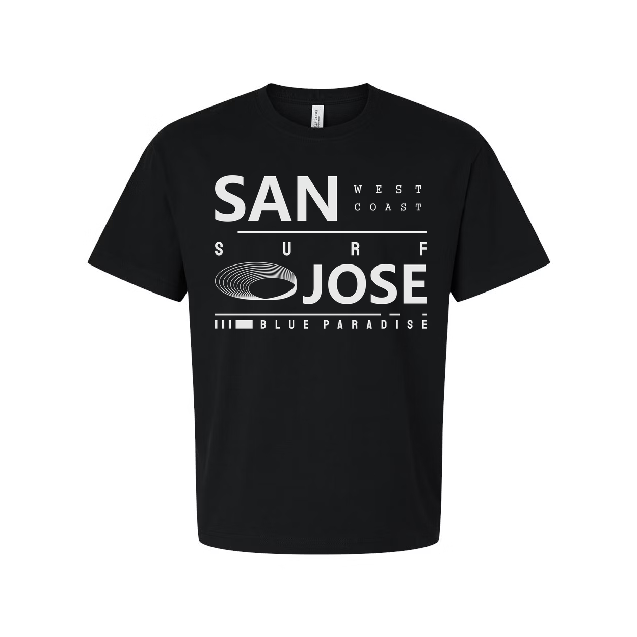 San Jose West Coast Graphic T Shirt With Blue Paradise Design Unisex Tee Edition