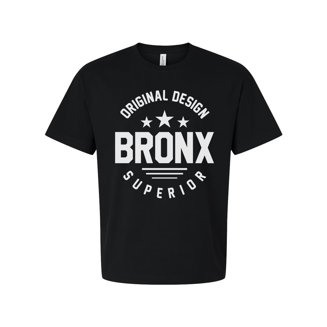 Original Design Bronx Unisex Cotton T Shirt With Bold Bronx Graphic And Stars Print