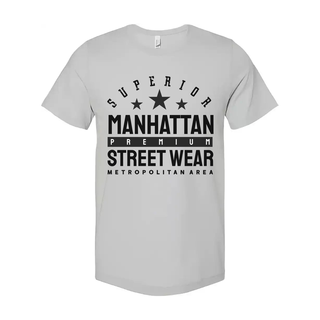 Superior Manhattan Street Wear Premium T Shirt Metropolitan Area Graphic Tee Unisex Short Sleeve Cotton Shirt