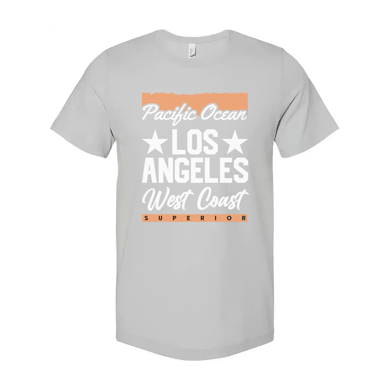 Pacific Ocean Los Angeles West Coast Graphic T Shirt Unisex Short Sleeve Superior